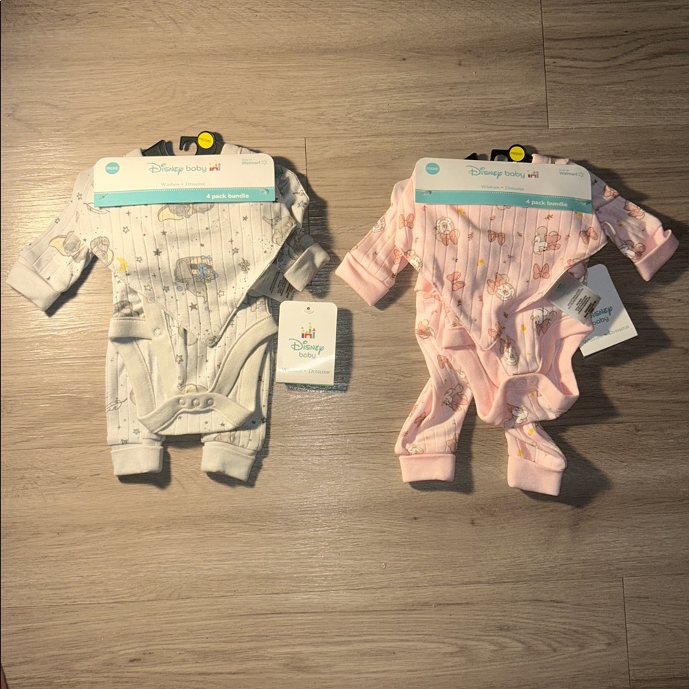 (2) 🆕 Disney Baby Preemie Mickey Mouse Outfit Set 4 pc